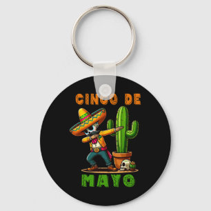 Porte-clés Cinco De Mayo Cactus Mexicain Poncho Sombrero Casq