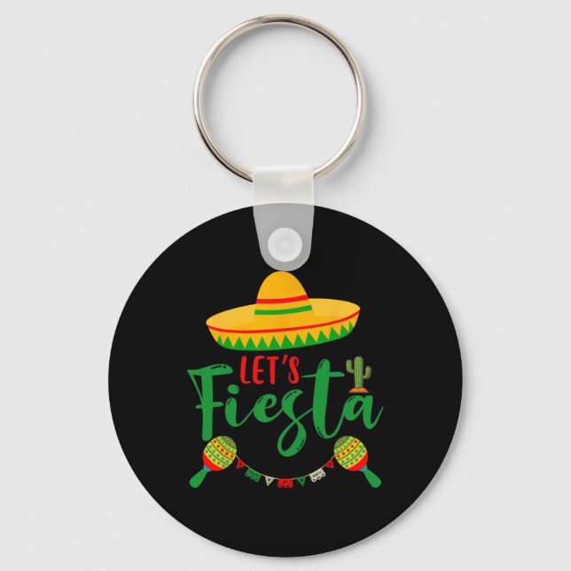 Porte-clés Cinco De Mayo Faisons la Fête Party Mexicain Cinco (Recto)