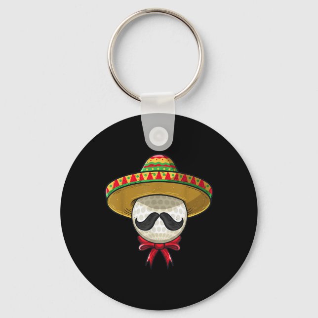 Porte-clés Cinco De Mayo _ Golf Mexicain Sombrero (Recto)