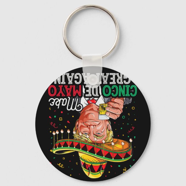 Porte-clés Cinco De Mayo Rendre Le Cinco De Mayo Grand Trône  (Recto)