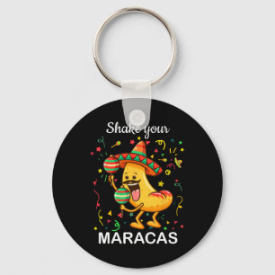 Porte-clés Cinco De Mayo Shake Your Maracas Nachos Mexican Pa