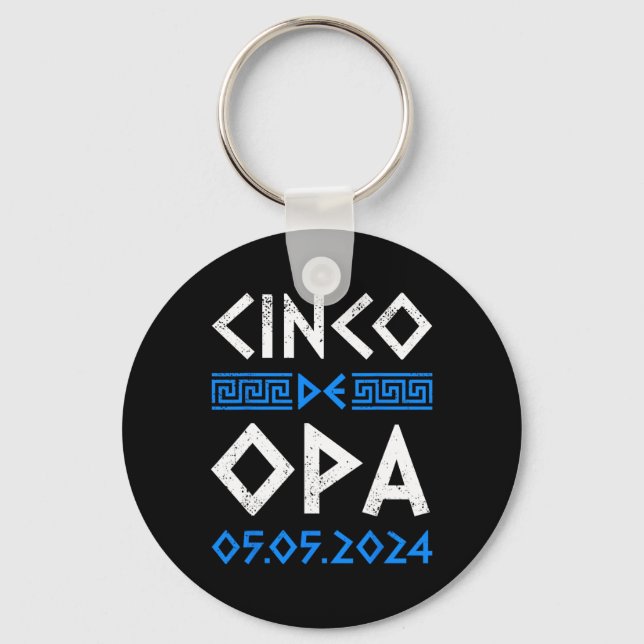 Porte-clés Cinco De Opa Drôle Cinco De Mayo Ea Grec Orthodoxe (Recto)