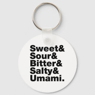 Porte-clés Cinq saveurs de base