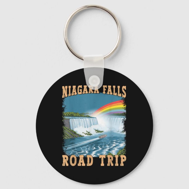 Porte-clés Circuit Niagara Falls Souvenir Vacances d'été N (Recto)