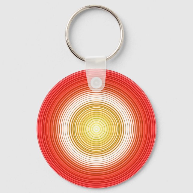 Porte-clés Circular - red orange yellow keychain (Recto)