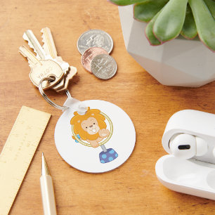 Porte-clés Circus Lion Jumping Through A Hoop
