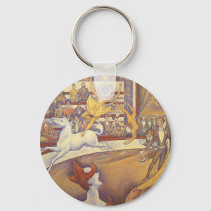 Porte-clés Cirque par Georges Seurat, Art pointilliste vintag