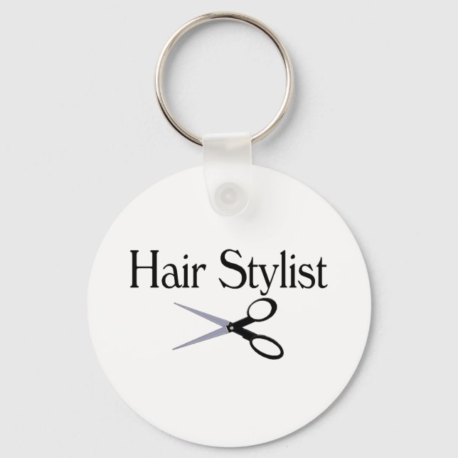 Porte-clés Ciseaux de la liste des cheveux (Recto)