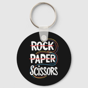 Porte-clés Ciseaux de papier rock Lesbian Funny Gay pride LGB