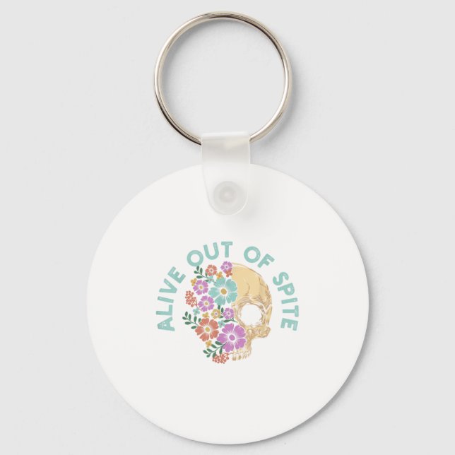 Porte-clés Citation Alive Out Of Ste Skull  (Recto)
