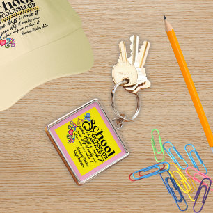 Porte-clés Citation amusante de conseiller scolaire personnal