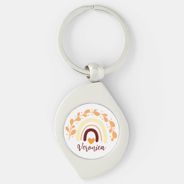 PORTE-CLÉS CITATION CHRÉTIENNE CLASSIQUE EN BOHO (Devant)