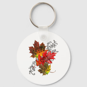 Porte-clés Citation d'automne Happy Fall Y'all