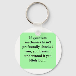 Porte-clés citation de bohr de neils
