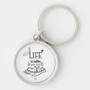 Porte-clés Citation de bonheur de vie d'attitude Motivation S