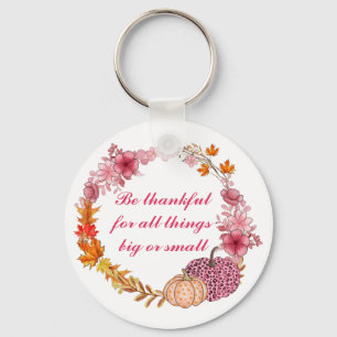 Porte-clés Citation de couronne d'automne