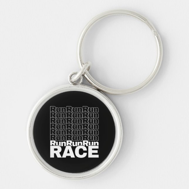Porte-clés Citation de course en cours de course motivationne (Devant)