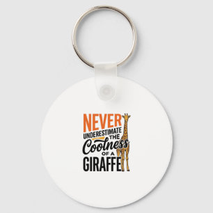 Porte-clés Citation de girafe drôle design vintage vecteur T-