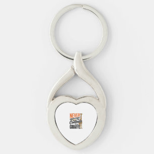 Porte-clés Citation de girafe drôle design vintage vecteur T-