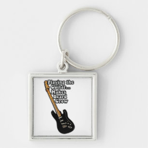 Porte-clés Citation de guitare drôle pour les joueurs de guit