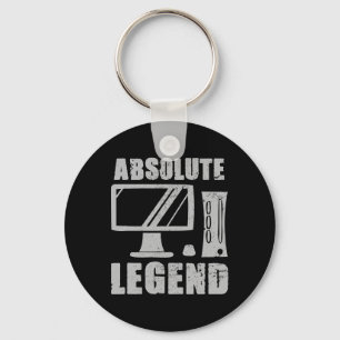 Porte-clés Citation de joueur de jeu vidéo drôle légendaire C