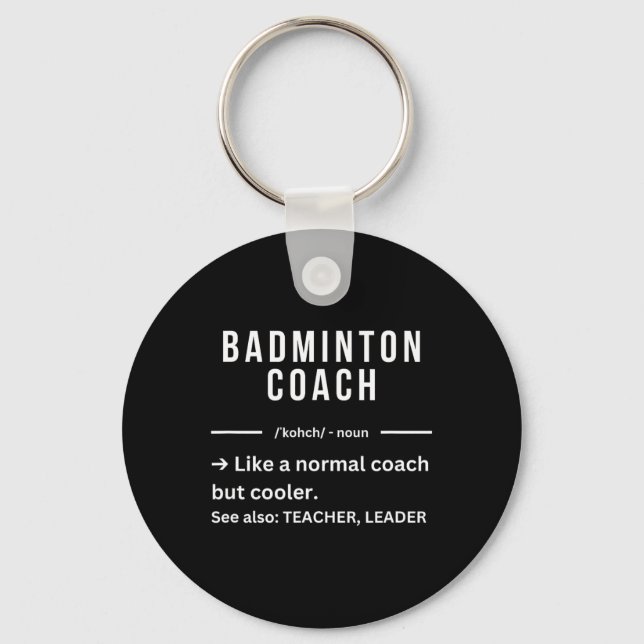 Porte-clés Citation de l'entraîneur de Dminton Cool (Recto)