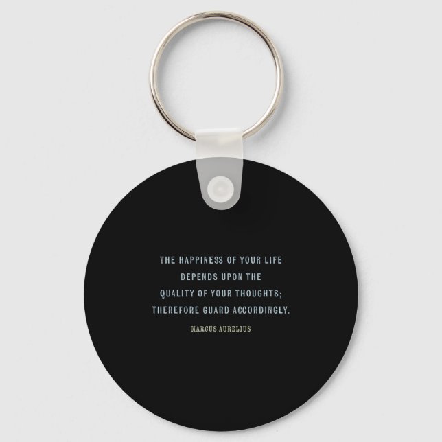 Porte-clés Citation De Marcus Aurelius, Mindset Motivational  (Recto)