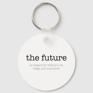 Porte-clés Citation de motivation : 'Le future