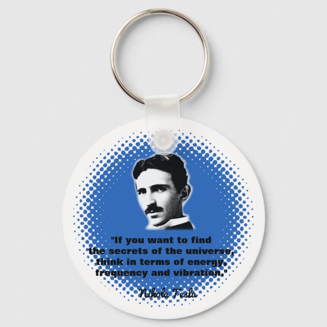 Porte-clés Citation De Nikola Tesla T-Shirt (Recto)