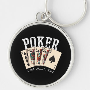 Porte-clés Citation de Poker pour Joueur