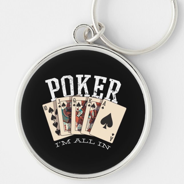 Porte-clés Citation de Poker pour Joueur (Devant)