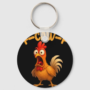 Porte-clés Citation de poulet drôle Coq Animal Meme Humour Di