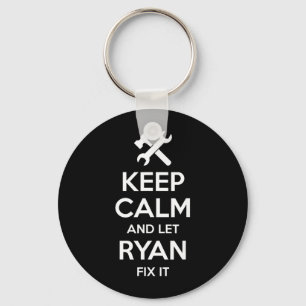 Porte-clés Citation de Ryan Fix Anniversaire drôle Nom person