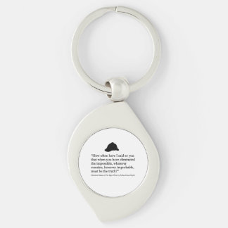 Porte-clés citation de Sherlock Holmes