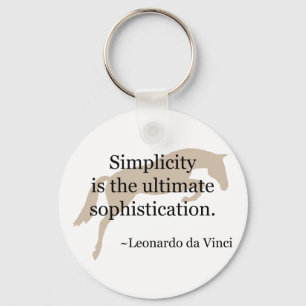 Porte-clés Citation De Simplicité Avec Cheval Jumper