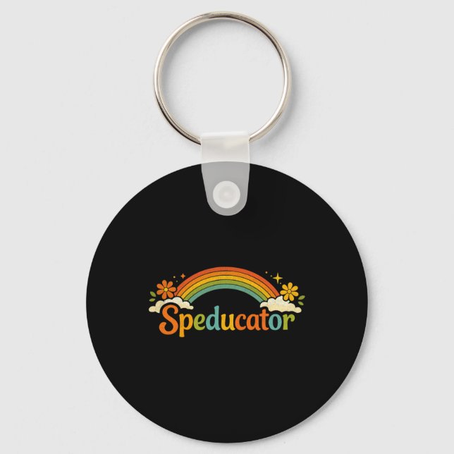 Porte-clés Citation de Speducator Drôle Professeur d'éducatio (Recto)
