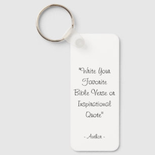 Porte-clés Citation de texte personnalisé