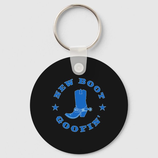Porte-clés Citation drôle de bottes de cowboy de Boot Goofin  (Recto)