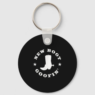 Porte-clés Citation drôle de bottes de cowboy de goofin de no