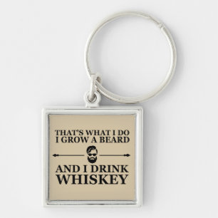 Porte-clés citation drôle de buveur de whisky