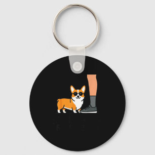 Porte-clés Citation drôle de chien corgi assez grand pour les