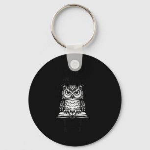 Porte-clés Citation drôle de hibou sagesse humour amateurs de