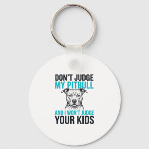 Porte-clés Citation drôle de Pitbull Gravure vintage Design d