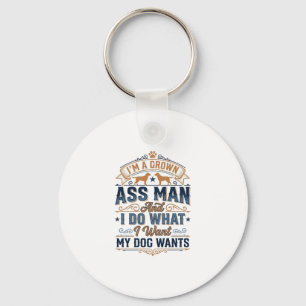 Porte-clés Citation drôle de propriétaire de chien Design vec