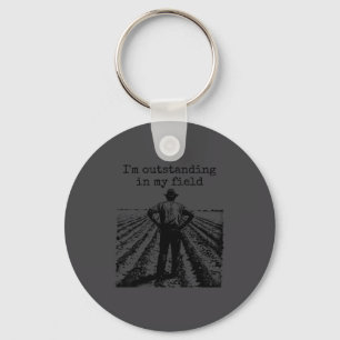 Porte-clés Citation drôle de travail d'agriculteur - Je suis