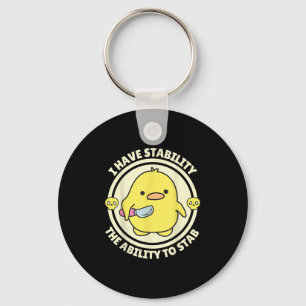 Porte-clés Citation drôle J'ai de la stabilité La capacité de