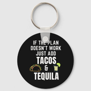 Porte-clés Citation Drôle Tacos Et Tequila Pour Cinco De Mayo