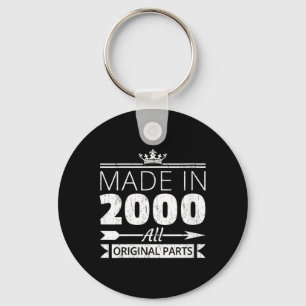 Porte-clés Citation drôle vintage pour femmes nées en 2000