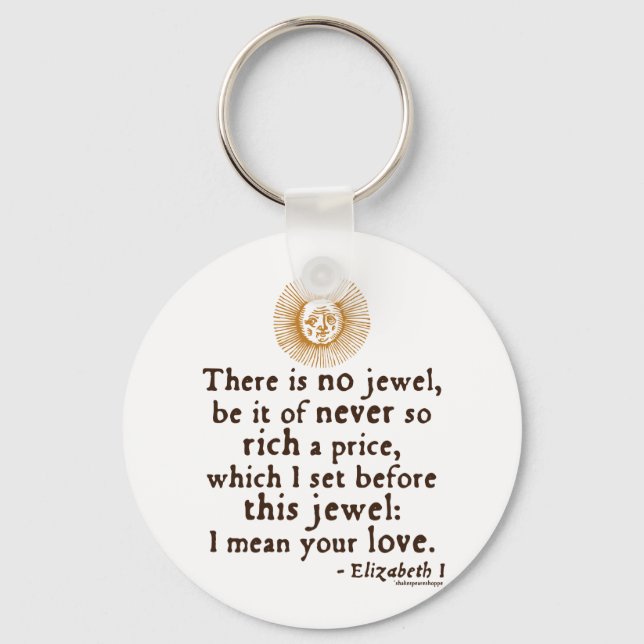 Porte-clés Citation Elizabeth I "Golden Speech" (Recto)