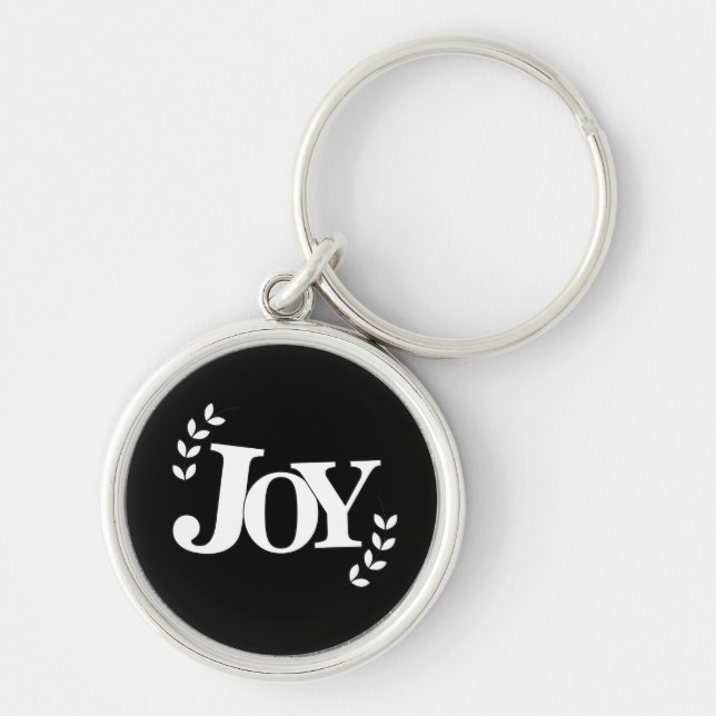 Porte-clés Citation inspirante de joie  (Devant)